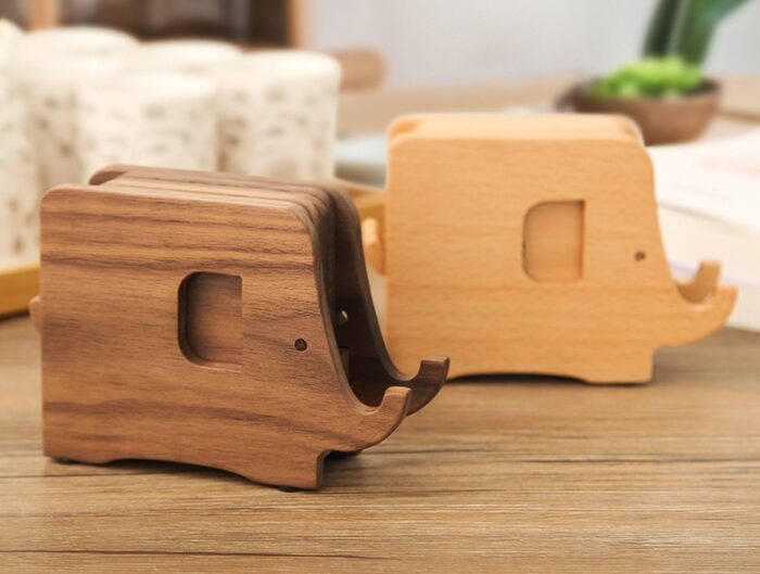 Multifunctional Log Walnut Elephant Nordic Original - Image 2