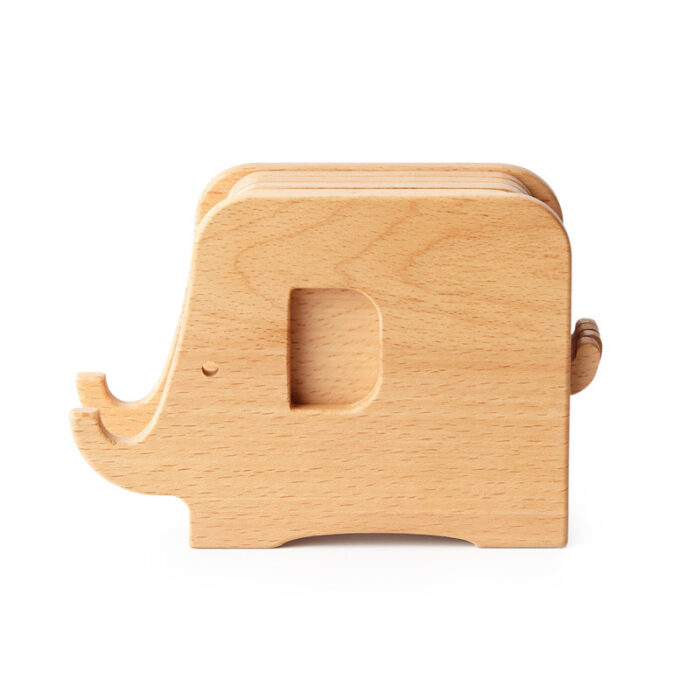 Multifunctional Log Walnut Elephant Nordic Original - Image 4