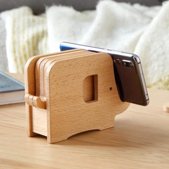 Multifunctional Log Walnut Elephant Nordic Original - Image 5