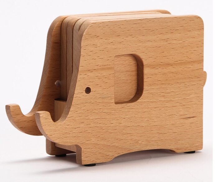 Multifunctional Log Walnut Elephant Nordic Original - Image 6