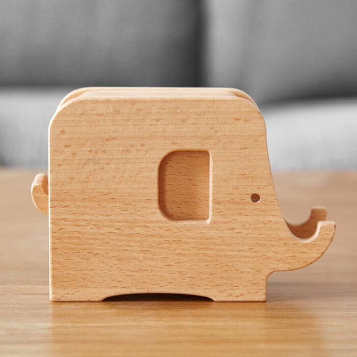 Multifunctional Log Walnut Elephant Nordic Original - Image 7